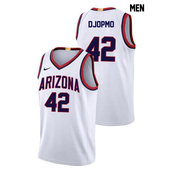 Sven Djopmo Mens Number 42 Stitched White Authentic Arizona Wildcats College Basketball Jersey Sven Djopmo Mens Number 42 Stitched White Authentic Arizona Wildcats College Basketball Jersey