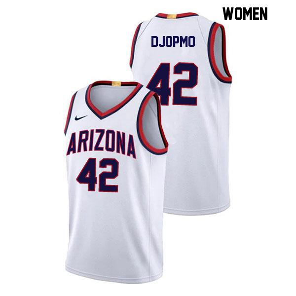 Sven Djopmo Womens Number 42 White Stitched Authentic Arizona Wildcats College Basketball Jersey Sven Djopmo Womens Number 42 White Stitched Authentic Arizona Wildcats College Basketball Jersey